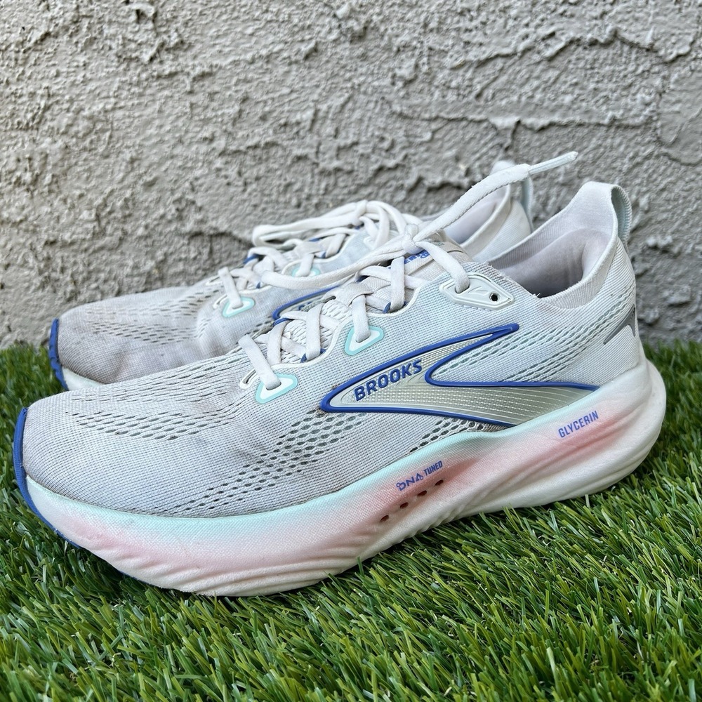 Brooks Shoes Women Size 10 Glycerin 22 'White Limpet Shell' 120434-1B-110